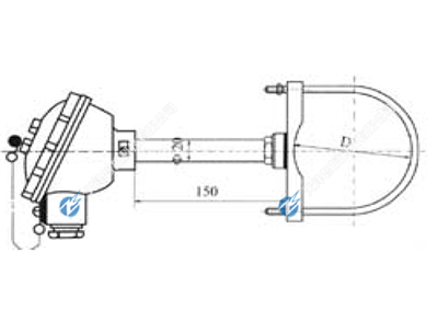卡箍式管壁热电偶/热电阻